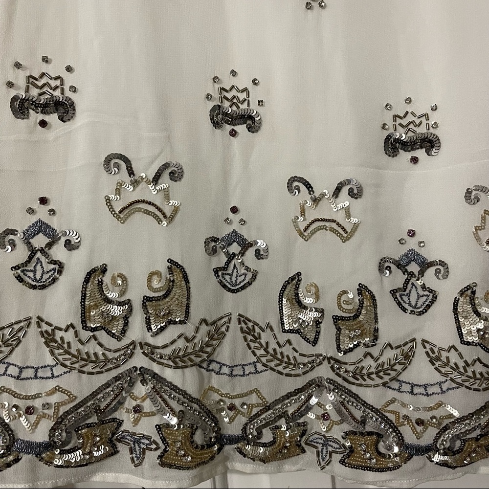 NWOT French Connection Sleeveless Beaded Top - Picture 2 of 5